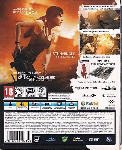 Tomb Raider - Definitive Edition - PS4 (B Grade) (Genbrug)